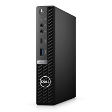 Dell OptiPlex 5090 Micro reacondicionado, frontal con logotipo Dell en vertical
