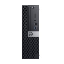 Dell OptiPlex 5060 SFF reacondicionado, chasis frontal con logotipo Dell y puertos