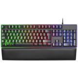 Teclado gaming Mars Gaming MK320ES con iluminación RGB, vista superior