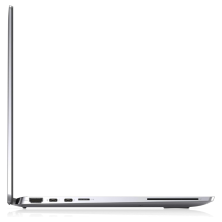 Dell Latitude 9520 visto de lado con la pantalla abierta