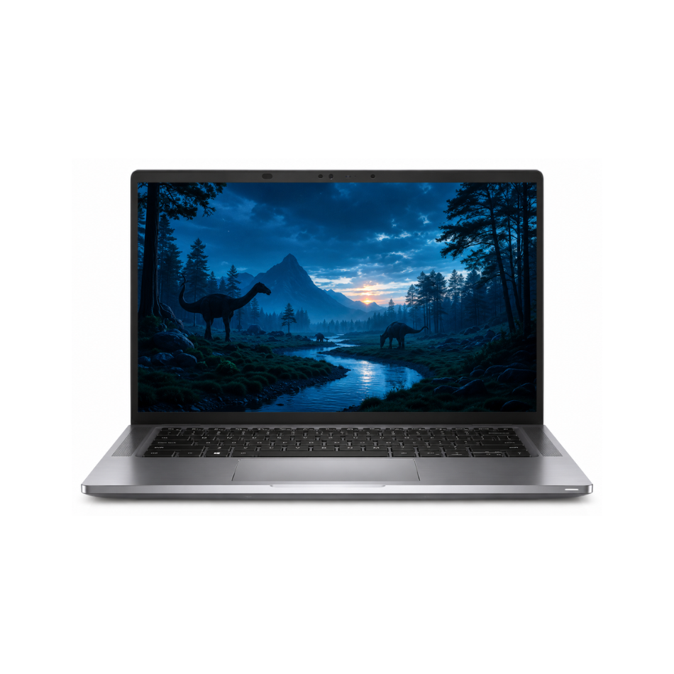 Dell Latitude 9520 abierto de frente, pantalla de 15 pulgadas con marcos finos