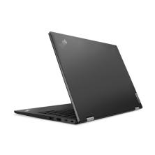 Lenovo ThinkPad L13 Gen 3 visto por detrás con la tapa entreabierta