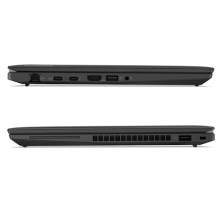 Lenovo ThinkPad T14 Gen 3 laterales con USB-C, HDMI, USB-A y RJ-45
