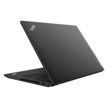 Lenovo ThinkPad T14 Gen 3 cerrado en ángulo, tapa con logotipo ThinkPad