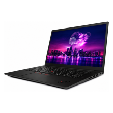 Lenovo ThinkPad X1 Extreme Gen 4 abierto en perspectiva, altavoces junto al teclado
