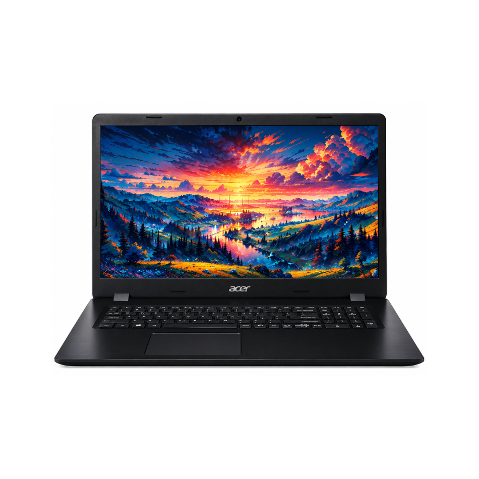 Acer Aspire 3 A317-51 abierto de frente, pantalla de 17,3 pulgadas Full HD