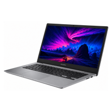 Asus ASUSPRO P5440FA abierto en perspectiva, teclado retroiluminado