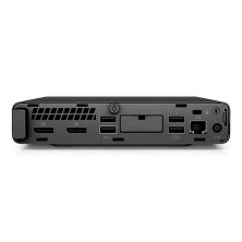 Conexiones traseras del HP 800 G4 Mini: dos DisplayPort, cuatro USB y red