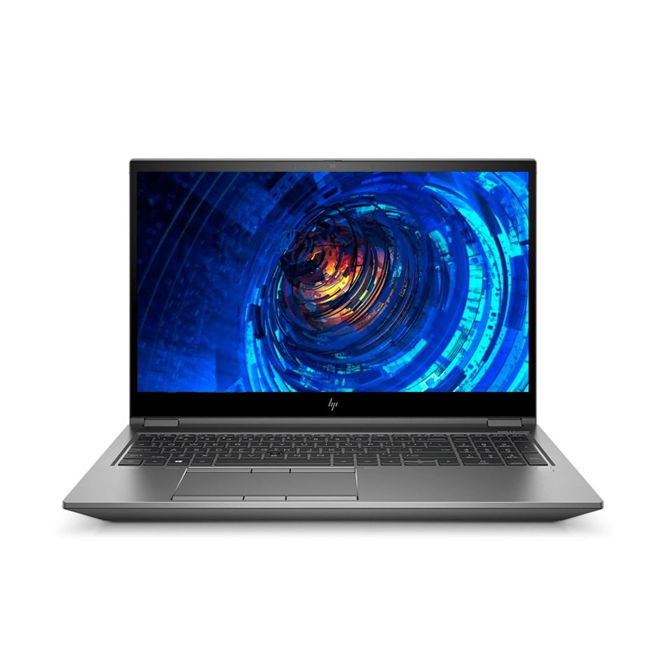 HP ZBook Fury 17 G8 abierto de frente, pantalla de 17,3 pulgadas