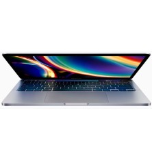 Apple MacBook Pro 13 de 2019 visto desde arriba con teclado y Touch Bar