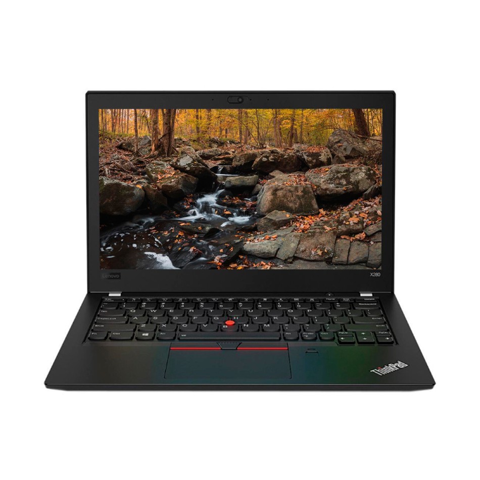 Lenovo ThinkPad X280 abierto de frente, pantalla de 12,5 pulgadas