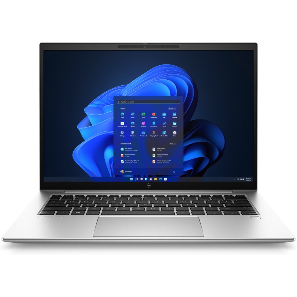EliteBook 840 G9 de HP con i7 vPro, vista frontal de la pantalla de 14"
