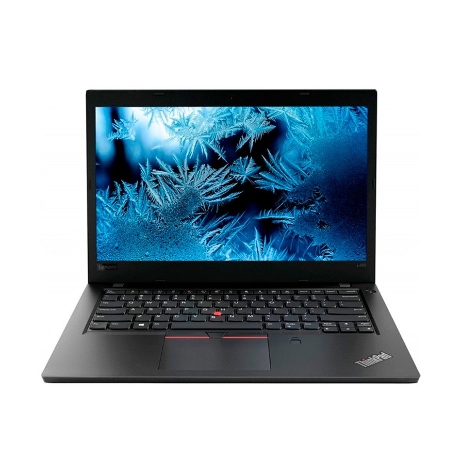ThinkPad L480 de Lenovo con la pantalla de 14 pulgadas de frente