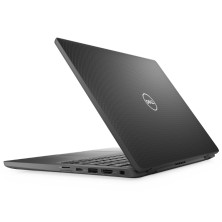 Dell Latitude 7320 a medio abrir desde atrás, lado derecho