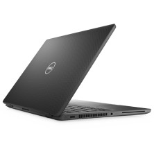 Dell Latitude 7320 a medio abrir desde atrás, lado izquierdo