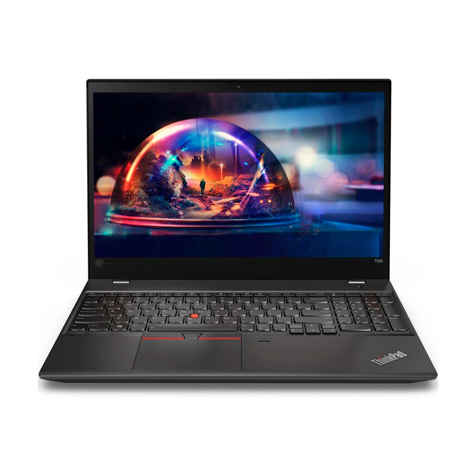 Teclado del Lenovo T580 visto desde arriba, con bloque numérico y TrackPoint