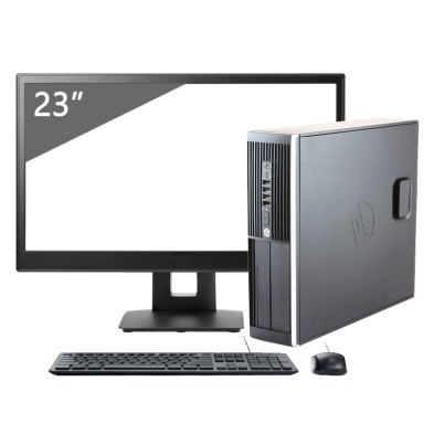 HP 8300 SFF i5 3470 3.2GHz | 8 GB | 320 HDD | WIFI |GEFORCE GT 710 | WIN 10 PRO | LCD 24" NUEVO Multimedia + TECLADO Y RATON