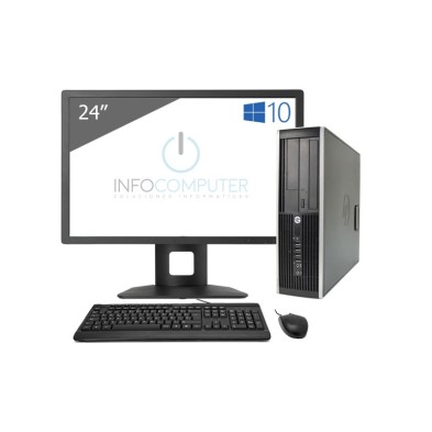 HP Elite 8300 SFF Core i5 3470 3.2 GHz | LCD 23" | 8GB | GT 710 | WIFI | TEC. Y RATÓN INALÁMBRICO | DP | LECTOR | VGA