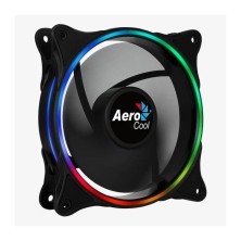 VENTILADOR AEROCOOL ECLIPSE 12 12CM ANILLO LED RGB DUAL SLIM ALMOHADILLAS ANTIVIBRACION 3/4/6 PIN