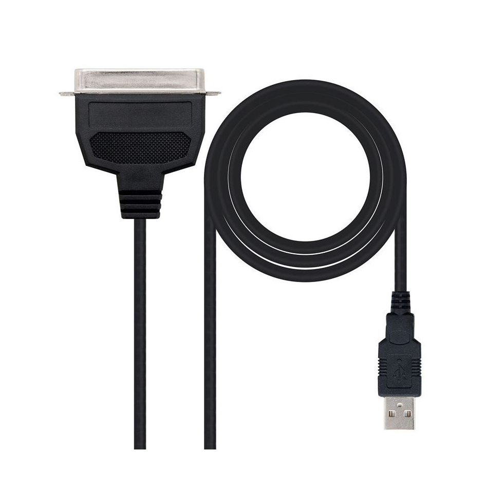 Comprar ADAPTADOR NANOCABLE 10.03.0001   USB A PARALELO   CONECTORES TIPO A MACHO CN36 MACHO   1.5M   NEGRO