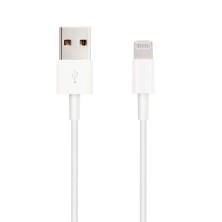 CABLE LIGHTNING A USB 2.0 NANOCABLE 10.10.0401   CONECTORES LIGHTNING MACHO/ MICRO USB TIPO A MACHO   1M   BLANCO