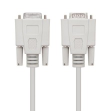 CABLE SERIE RS232 NANOCABLE 10.14.0202   CONECTORES TIPO DB9/M DB9/H   1.8M   BEIGE