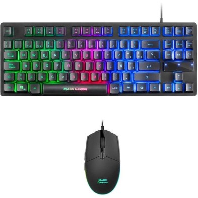 MARS GAMING MCPTKLES | TECLADO Y RATÓN | USB | RGB | NEGRO