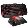 PACK GAMING SPIRIT OF GAMER SOG-3IN1-ES | TECLADO | ALFOMBRILLA | RATÓN | LED | NEGRO