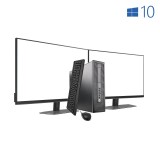 Ordenador de sobremesa reacondicionado HP EliteDesk 800 G2 SFF 6700 con doble LCD
