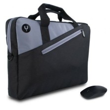 Maletin + raton inalambrico monray master kit hasta 15.6' negro