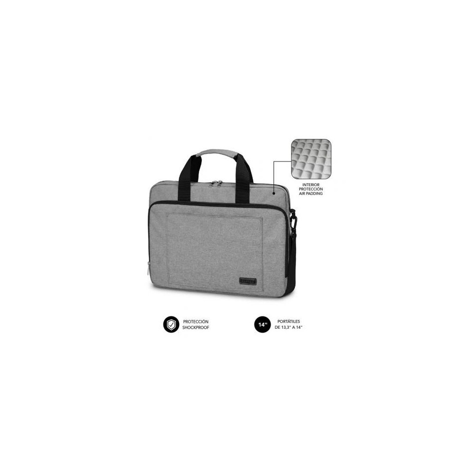 Comprar Maletin subblim air padding laptop bag para portatiles hasta 14' cinta para trolley gris