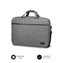Maletin subblim elite laptop bag para portatiles hasta 14' cinta para trolley gris