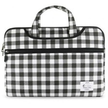 Funda e-vitta chequered hasta 13.3' blanca negra
