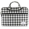 Funda e-vitta chequered hasta 13.3' blanca negra
