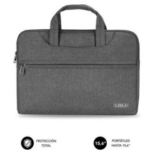 Maletin subblim business laptop sleeve para portatiles hasta 15.6' cinta para trolley gris