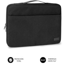 Maletin subblim elegant laptop sleeve para portatiles hasta 15.6' negro