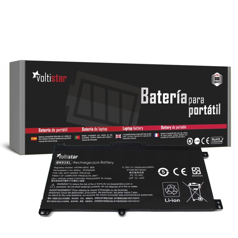 Comprar BATERIA PARA PORTATIL HP PAVILION X360 14-BA SERIES BK03XL HSTNN-LB7S 916811-855