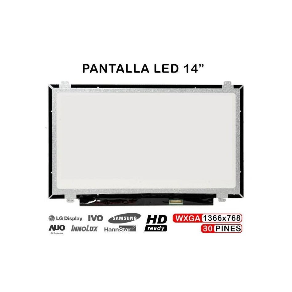 Comprar PANTALLA DE 14" PARA PORTATIL N140BGE-E33 LP140WH2 TPS1 B140XTN02.4