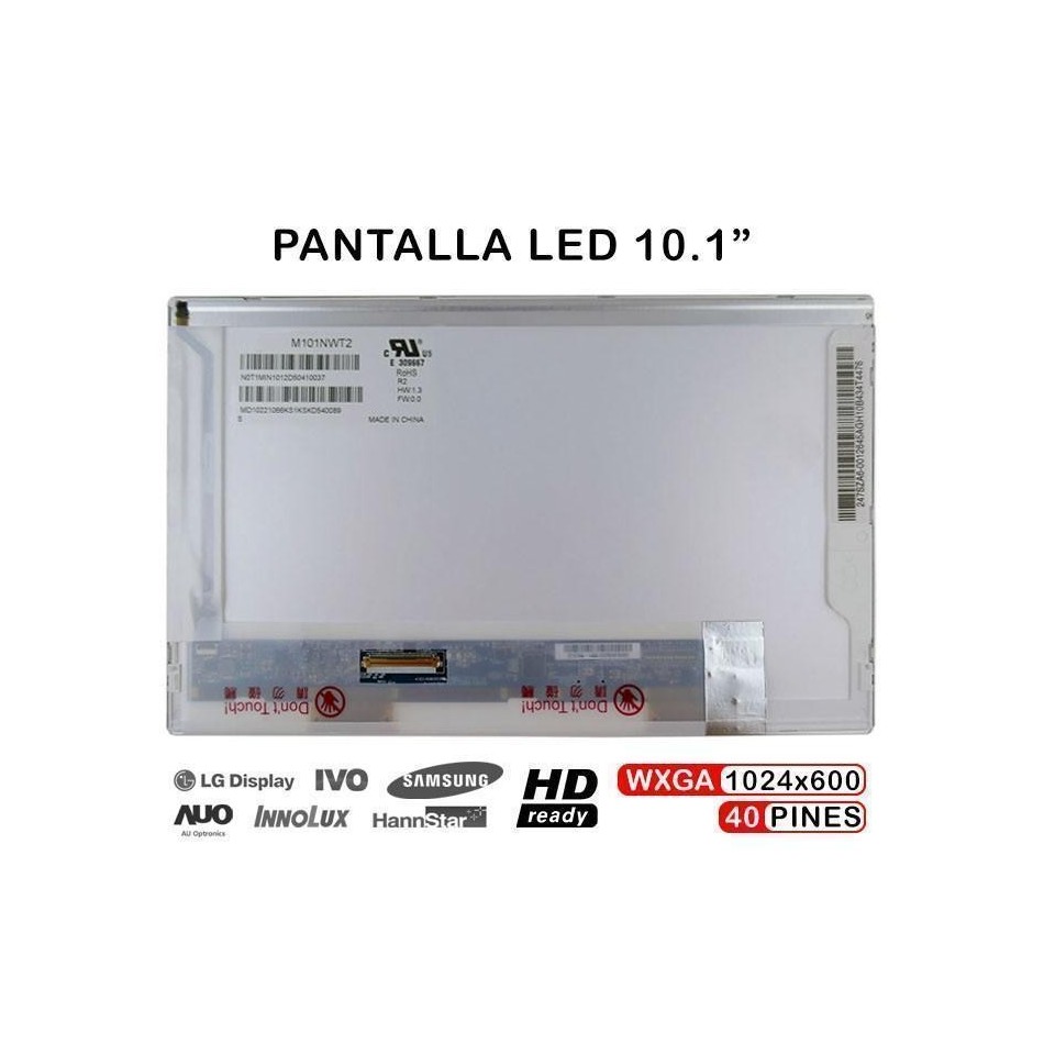 Comprar PANTALLA LED DE 10.1" PARA PORTATIL LP101WSA(TL)(B1) B101AW03 V.1