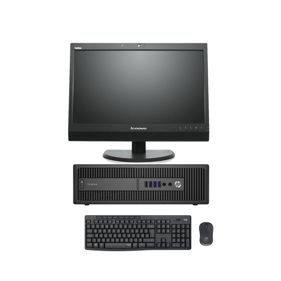 Comprar HP EliteDesk 800 G2 SFF I5 6400 2.7 GHz | 8 GB | 240 SSD + 1TB |LCD 24" NUEVO Multimedia | WIN 10 PRO
