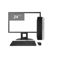 HP EliteDesk 800 G3 SFF Core i5 6500 3.2 GHz | LCD 24" | 8GB | 960 SSD | WIFI | TEC. Y RATÓN ALÁMBRICO| DP | Adaptador VGA