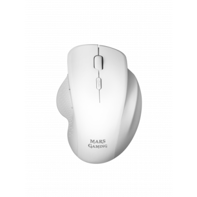 RATÓN GAMING | MARS GAMING MMWERGO | ÓPTICO | 3200 DPI | INALÁMBRICO | BLANCO