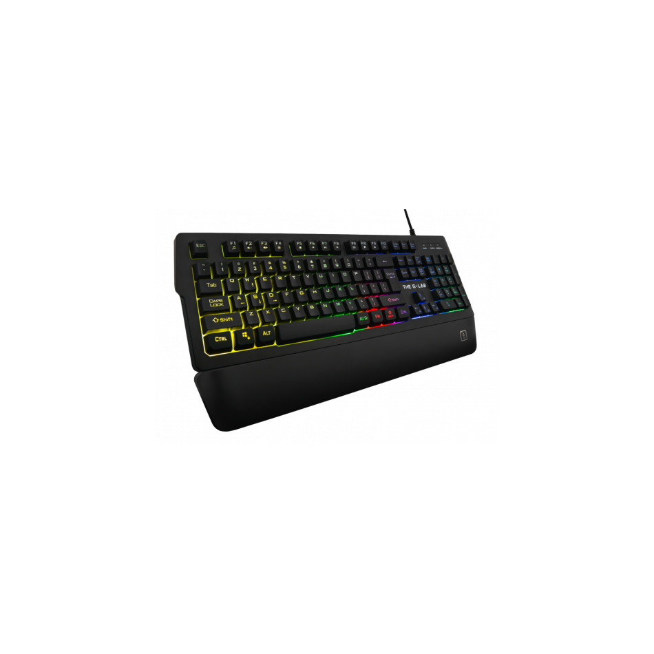 The G-Lab Keyz-Palladium teclado USB AZERTY Español Negro - Teclados Baratos para Ordenadores