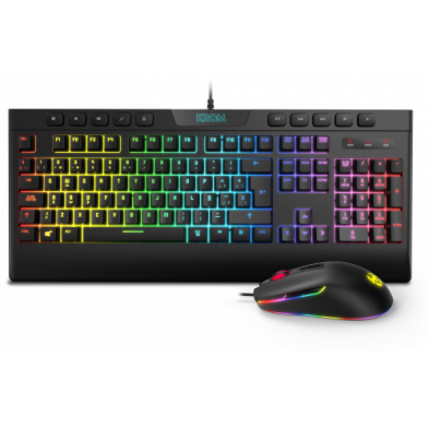 TECLADO Y RATÓN GAMING | KROM PACK GAMING KAYLOS | RGB | NEGRO