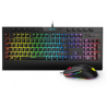 TECLADO Y RATÓN GAMING | KROM PACK GAMING KAYLOS | RGB | NEGRO