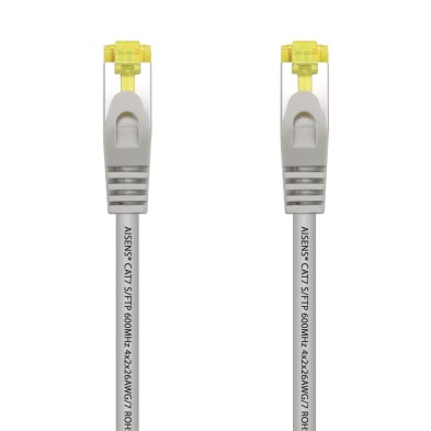 CABLE DE RED | AISENS | LATIGUILLO | RJ45 | CAT.7 | 600 MHZ | S/FTP | GRIS | 1.0M