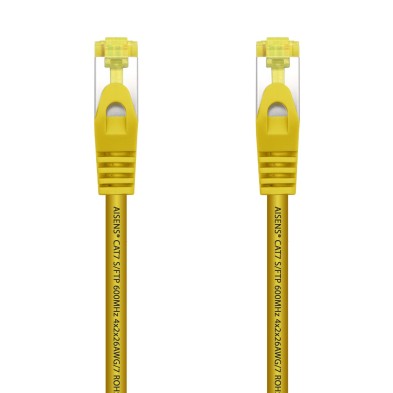 CABLE DE RED | AISENS | LATIGUILLO | RJ45 | CAT.7 | 600 MHZ | AMARILLO | 0.5M