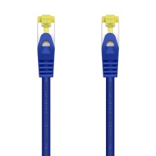 AISENS - CABLE DE RED LATIGUILLO RJ45 LSZH CAT.7 600 MHZ S/FTP PIMF AWG26, AZUL, 25CM