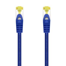 AISENS - CABLE RED LATIGUILLO RJ45 LSZH CAT.7 600 MHZ S/FTP PIMF AWG26, AZUL, 1.0M