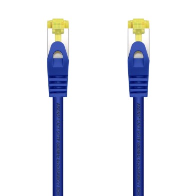 AISENS - CABLE RED LATIGUILLO RJ45 LSZH CAT.7 600 MHZ S/FTP PIMF AWG26, AZUL, 1.0M